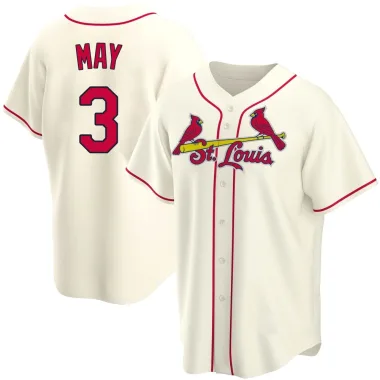Dustin May Men's Replica St. Louis Cardinals Cream Alternate Jersey