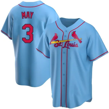 Dustin May Men's Replica St. Louis Cardinals Light Blue Alternate Jersey