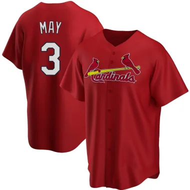 Dustin May Men's Replica St. Louis Cardinals Red Alternate Jersey