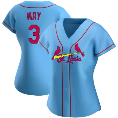 Dustin May Women's Replica St. Louis Cardinals Light Blue Alternate Jersey