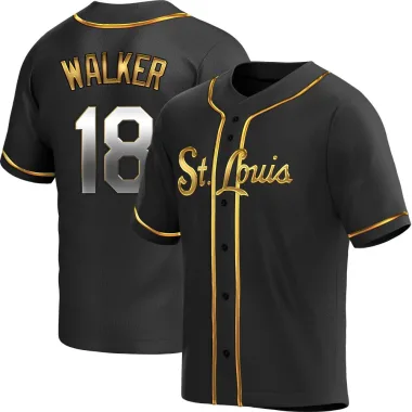 Jordan Walker Youth Replica St. Louis Cardinals Black Golden Alternate Jersey