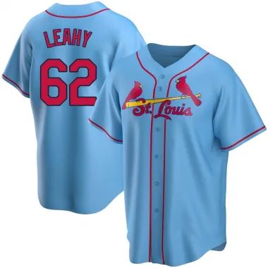 Kyle Leahy Men's Replica St. Louis Cardinals Light Blue Alternate Jersey