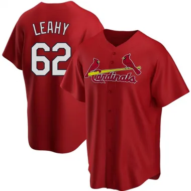 Kyle Leahy Men's Replica St. Louis Cardinals Red Alternate Jersey