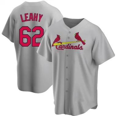 Kyle Leahy Youth Replica St. Louis Cardinals Gray Road Jersey