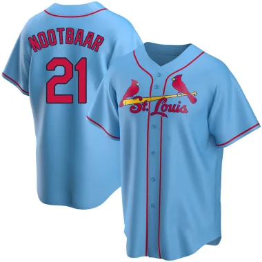 Lars Nootbaar Men's Replica St. Louis Cardinals Light Blue Alternate Jersey