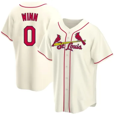 Masyn Winn Men's Replica St. Louis Cardinals Cream Alternate Jersey