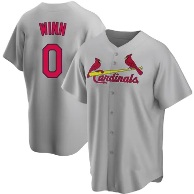 Masyn Winn Men's Replica St. Louis Cardinals Gray Road Jersey