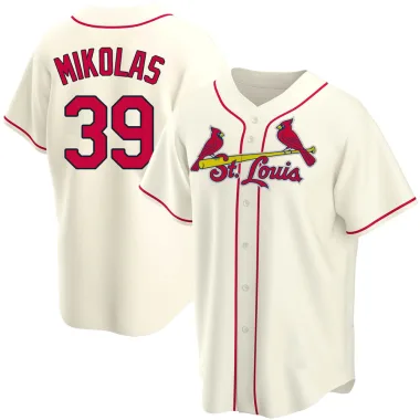 Miles Mikolas Men's Replica St. Louis Cardinals Cream Alternate Jersey
