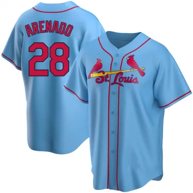 Nolan Arenado Youth Replica St. Louis Cardinals Light Blue Alternate Jersey