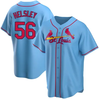 Ryan Helsley Youth Replica St. Louis Cardinals Light Blue Alternate Jersey
